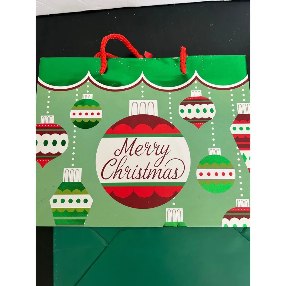 Gift Bags Christmas Red Green Blue White Bulk Lot Holiday Small Medium 30 Count
